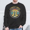 Perfect Circle Pi Day Retro Math Symbols Number Teacher Sweatshirt Gifts for Old Men