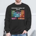 Periodic Table Of Dogs Dog Lover Science Sweatshirt Gifts for Old Men