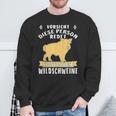 Person Redet Über Wildschweine Sau Jagen Wildsau Hunter Person R S Sweatshirt Geschenke für alte Männer