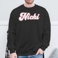 Personalisierter Name Nicki I Love Nickiintage Sweatshirt Geschenke für alte Männer