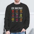 Pi Day Menu Math Lover Geek Pi Day 3 14 Science Teacher Sweatshirt Gifts for Old Men