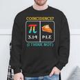 Pi Equals Pie Coincidence Happy Pi Day Mathematics Sweatshirt Gifts for Old Men