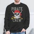 Pirate Crew Jolly Roger Flag Skull Family Matching Pirates Sweatshirt Gifts for Old Men