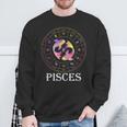 Pisces Horoscope Zodiac Sign February & March Birthday Sweatshirt Gifts for Old Men