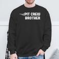 Pit Crew Brother Racing Car Family Matching Birthday Party Sweatshirt Gifts for Old Men
