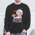 Pizza Lover Anime Sweatshirt Geschenke für alte Männer