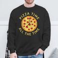 Pizza Time All The Time Pizza Lover Pizzeria Foodie Sweatshirt Geschenke für alte Männer