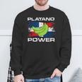 Platano Power Dominican Republic Flag Sweatshirt Gifts for Old Men