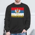 Pljevlja Srpska Crna Gora Njegos Petrovic Trobojka Cg Sweatshirt Geschenke für alte Männer