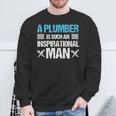 Plumber Inspirational Man Plumbing Birthday Gif Sweatshirt Gifts for Old Men