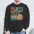 Pluto Never Forget 1930-2006 Vintage Sweatshirt, Retro Design Geschenke für alte Männer