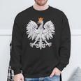 Poland Eagle Polish Symbol Sign Vintage Retro Sweatshirt Geschenke für alte Männer