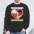 Polska Deutschland Herz Deutsch Polen Sweatshirt Geschenke für alte Männer