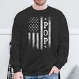 Pop American Flag Pop Patriotic Father's Day Sweatshirt Gifts for Old Men