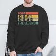 Pops The Man The Myth The Legend Vintage For Pops Sweatshirt Gifts for Old Men