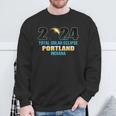 Portland Indiana Total Solar Eclipse 2024 Sweatshirt Gifts for Old Men