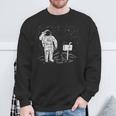 Postal Worker For Delivery Mailman Astronaut Sweatshirt Gifts for Old Men