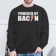 Powered By Bacon Sweatshirt Gifts for Old Men