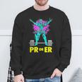 Pr Or Er Weightlifting Bodybuilding Workout Musclebuilding Sweatshirt Gifts for Old Men