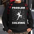 Problem-Solving-Climber Rock-Climbing-Bouldering-Pun Sweatshirt Gifts for Old Men