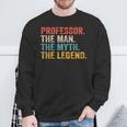 Professor Man Myth Legend Professoratertag Sweatshirt Geschenke für alte Männer