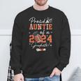 Proud Auntie Of A 2024 Graduate Football Graduation Sweatshirt Gifts for Old Men