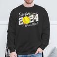Proud Dad Of A 2024 Senior Graduate Class 2024 Softball Sweatshirt Gifts for Old Men