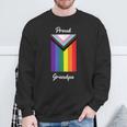 Proud Grandpa Gay Pride Progress Lgbtq Lgbt Trans Queer Sweatshirt Gifts for Old Men