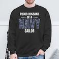 Proud Husband Of A Navy Sailor Veteran Day Sweatshirt Gifts for Old Men