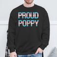 Proud Poppy Transgender Trans Pride Month Lgbtq Father's Day Sweatshirt Gifts for Old Men