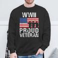 Proud Wwii World War Ii Veteran For Military Men Women Sweatshirt Gifts for Old Men
