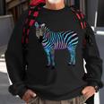 Psychedelic Zebra Trippy Zebra Animal Sweatshirt Gifts for Old Men