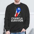 Puerto Rico Hispanic Heritage Month Chancla Survivor Rican Sweatshirt Gifts for Old Men