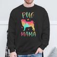Pug Mama Colorful Pug Dog Mom Sweatshirt Gifts for Old Men