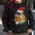 Pug Reading Book Dog Bookworm All Booked For Christmas Sweatshirt Gifts for Old Men