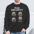 Pug Security Animal Pet Dog Lover Owner Sweatshirt Gifts for Old Men