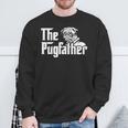The Pugfather Pug Dad Father's Day Pug Lovers Sweatshirt Gifts for Old Men