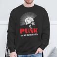 Punk Is My Religion I Punker & Anarchy Para Punk Rock Camisa de entrenamiento Regalos para ancianos