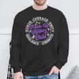 Purple Up Military Child 2024 Honor Courage Unity Dandelion Sweatshirt Gifts for Old Men