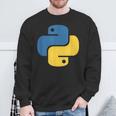 Python Logo Programmer Sweatshirt Geschenke für alte Männer