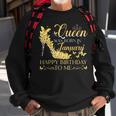 A Queen Was Born In January Happy Birthday To Me Crown Shoes Sweatshirt Gifts for Old Men