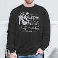 A Queen Was Born In March Birthday Month March 2024 Sweatshirt Gifts for Old Men