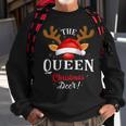 Queen Christmas Deer Pjs Xmas Family Matching Sweatshirt Gifts for Old Men