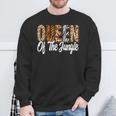 Queen Of The Jungle Zoo Birthday Safari Jungle Animal Sweatshirt Gifts for Old Men