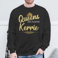 Queens Are Named Kerrie Personalized Birthday Sweatshirt Gifts for Old Men