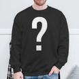 Question Mark Symbol Punctuation Mark Sweatshirt Gifts for Old Men