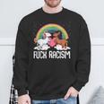 Racism Unicorn Anti Racism Sweatshirt Geschenke für alte Männer