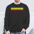 Rasta Flag Colors Stripe Reggae Jamaican Vintage Sweatshirt Gifts for Old Men