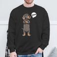 With Rauhaardachund Nein Dachshund Dog Sweatshirt Geschenke für alte Männer