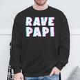 Rave Papi Edm Music Festival Optical Illusion Father's Day Sweatshirt Gifts for Old Men